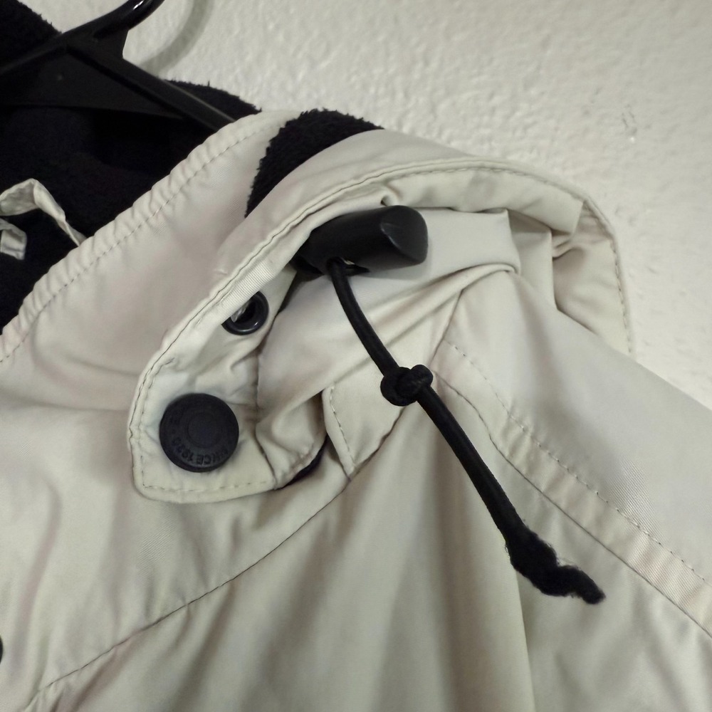 Vintage Eddie Bauer Parka Jacket Women's Size PXL Ivory Detachable Hood Full Zip - Picture 3 of 14
